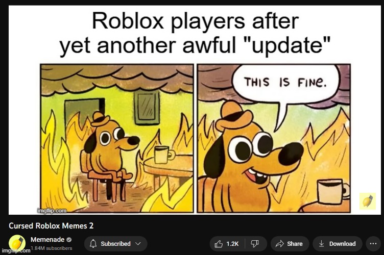 new roblox update leak real - Imgflip