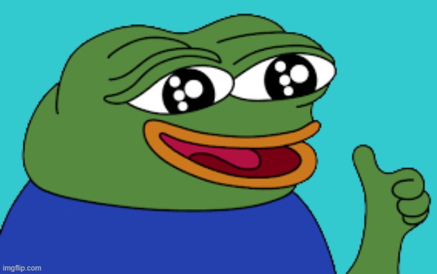 Thumbs up Pepe | image tagged in rmk | made w/ Imgflip meme maker