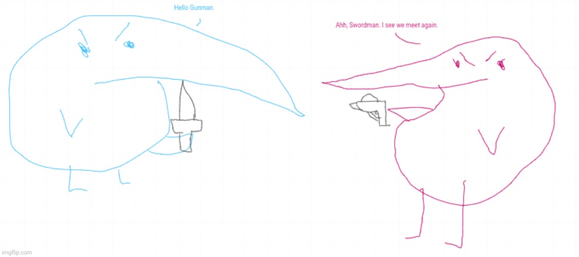 Swordman vs Gunman | made w/ Imgflip meme maker