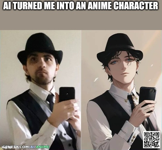 I Look Hotter In Anime Than I Do In Real Life Imo | AI TURNED ME INTO AN ANIME CHARACTER | image tagged in anime,ai | made w/ Imgflip meme maker