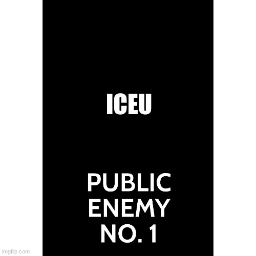 everyone hates him now | ICEU | image tagged in trump public enemy number 1 | made w/ Imgflip meme maker