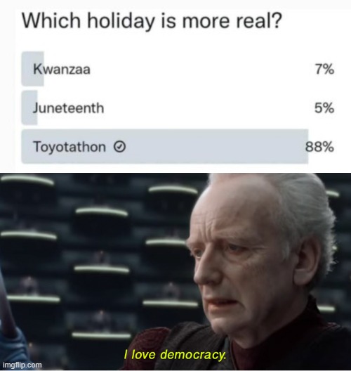 I Love Democracy | image tagged in i love democracy | made w/ Imgflip meme maker