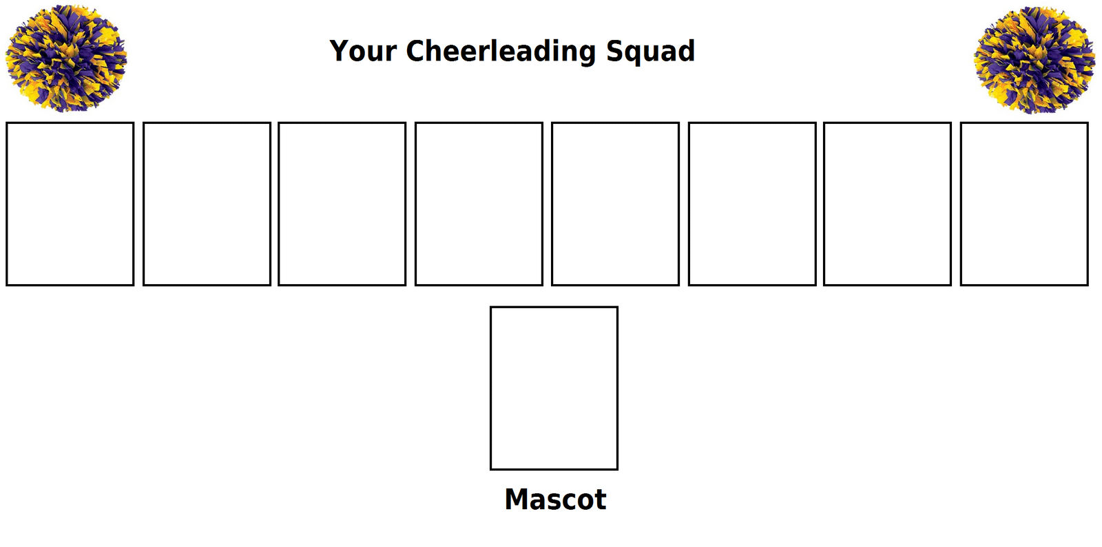 Cheerleading Squad Blank Meme Template