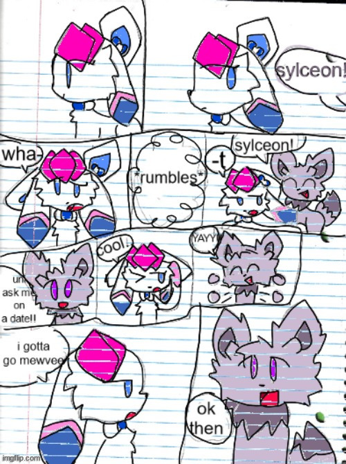 eeveelution squad comic page one (colored by unicorn_eevee) | made w/ Imgflip meme maker