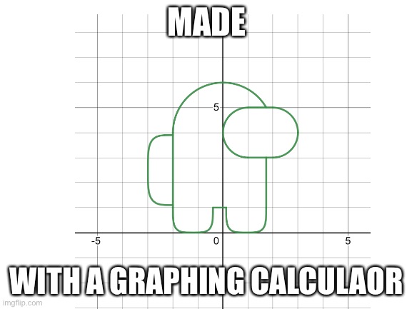  MADE; WITH A GRAPHING CALCULATOR | made w/ Imgflip meme maker