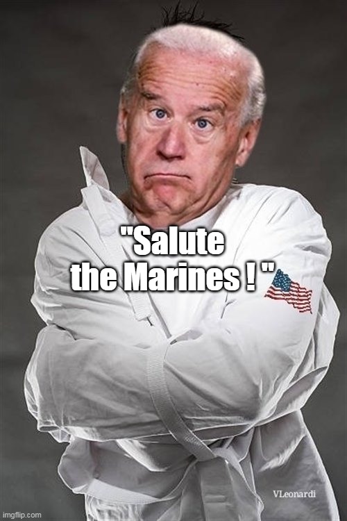 "Salute the Marines ! " | made w/ Imgflip meme maker