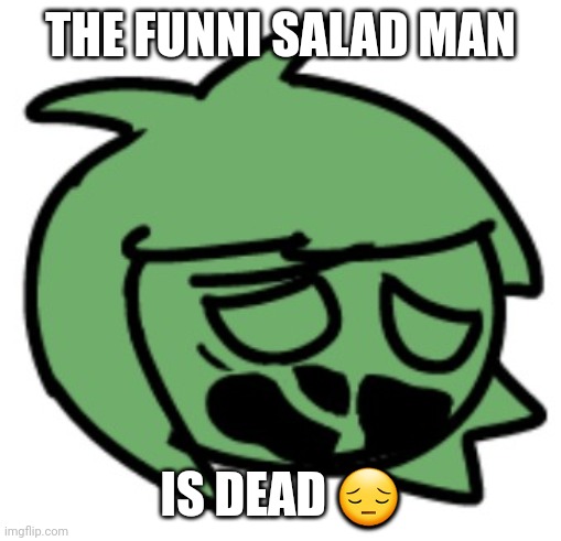 dont mind me, just showing off more MSMGTTK stuff | THE FUNNI SALAD MAN; IS DEAD 😔 | made w/ Imgflip meme maker