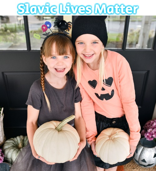 Slavic Halloween Pumpkins | Slavic Lives Matter | image tagged in slavic halloween pumpkins,slavic | made w/ Imgflip meme maker