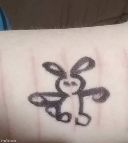 rabbit with the arms went to jail | made w/ Imgflip meme maker