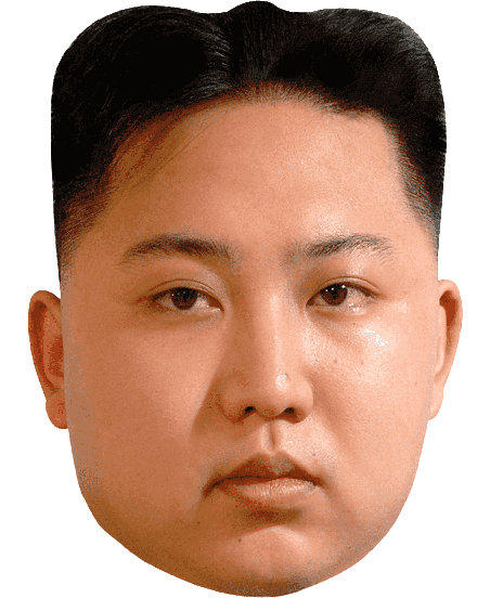 High Quality Kim Jong-Un Face PNG Blank Meme Template