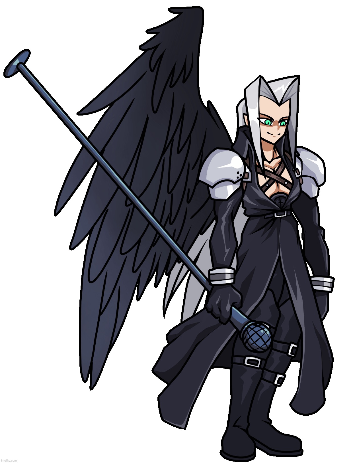 After so goddang long I finally found Sephiroth from FNF | made w/ Imgflip meme maker