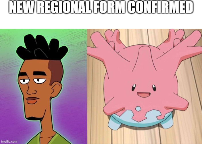 NEW REGIONAL FORM CONFIRMED | image tagged in shaggy,pokemon,pokemon memes,coral | made w/ Imgflip meme maker