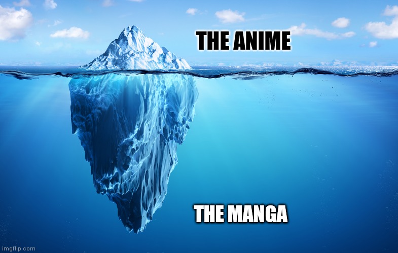 No hate | THE ANIME; THE MANGA | image tagged in anime,manga | made w/ Imgflip meme maker