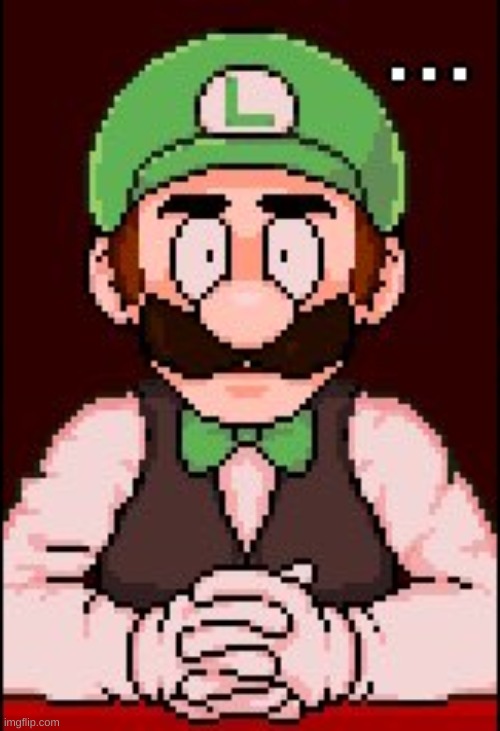 Speechless Luigi | image tagged in speechless luigi | made w/ Imgflip meme maker