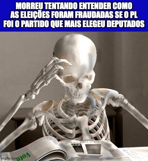 fraude eleitoral | MORREU TENTANDO ENTENDER COMO AS ELEIÇÕES FORAM FRAUDADAS SE O PL FOI O PARTIDO QUE MAIS ELEGEU DEPUTADOS | image tagged in fraude eleitoral,bolsonaro,brasil,militar,direita,pl | made w/ Imgflip meme maker