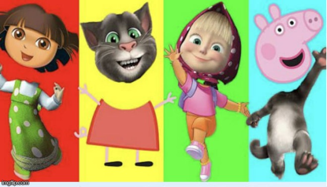 Which head is who? Funny among us cocomelon games for babies and toddlers 3+ | made w/ Imgflip meme maker