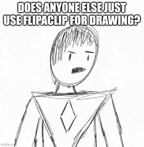 DOES ANYONE ELSE JUST USE FLIPACLIP FOR DRAWING? | made w/ Imgflip meme maker
