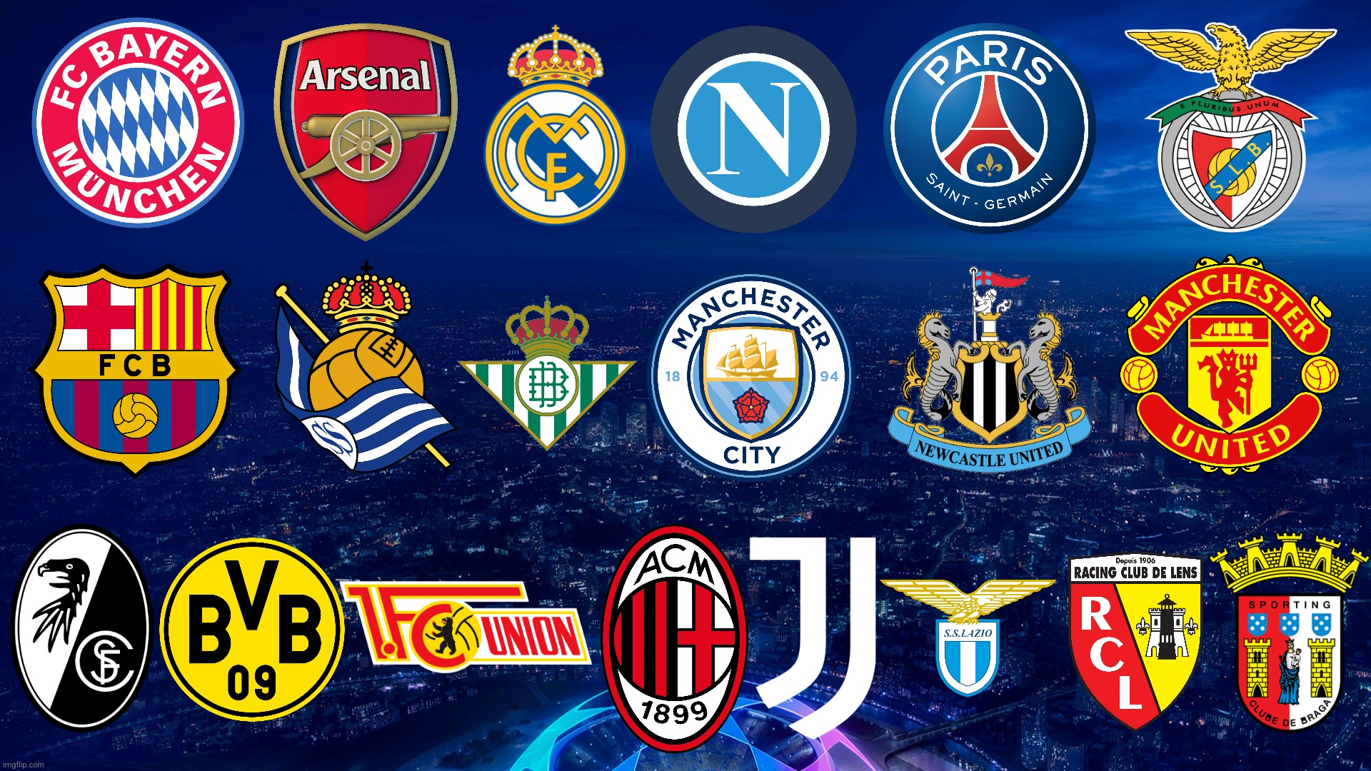 My Opinion: Top 6 League Teams participating right in the Champions League Group Stage 2023-2024 | image tagged in champions league,bayern munich,arsenal,real madrid,futbol,2024 | made w/ Imgflip meme maker