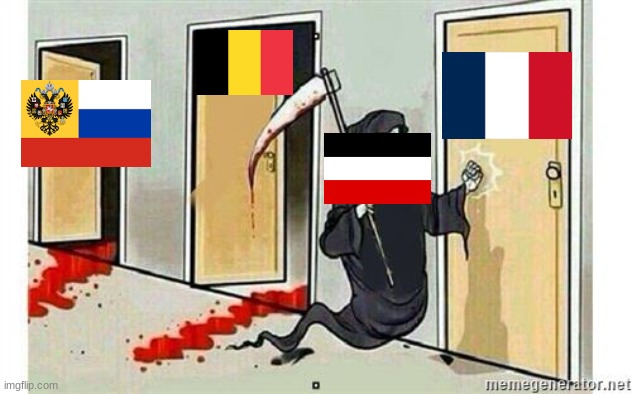 a ww1 meme i forgot to post | image tagged in grim reaper knocking door | made w/ Imgflip meme maker