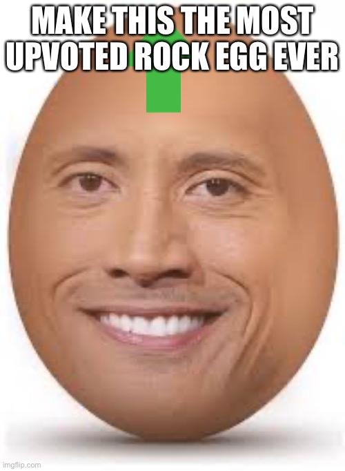 Egg | MAKE THIS THE MOST UPVOTED ROCK EGG EVER | image tagged in egg | made w/ Imgflip meme maker