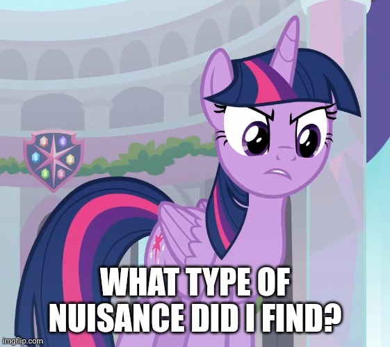 WHAT TYPE OF NUISANCE DID I FIND? | made w/ Imgflip meme maker