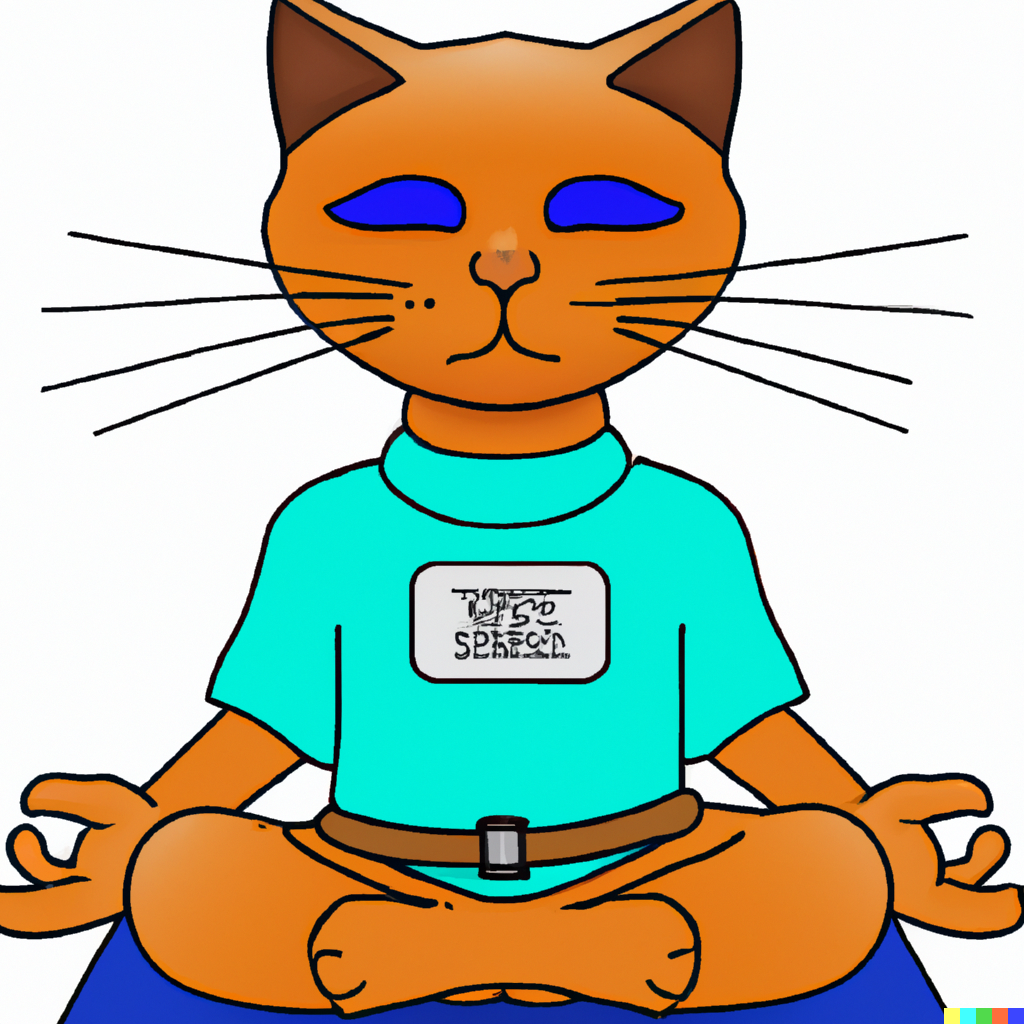 meditation cat Blank Meme Template