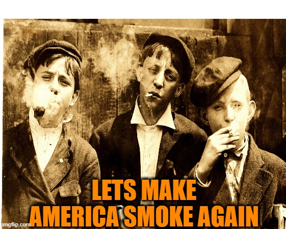 LETS MAKE AMERICA SMOKE AGAIN | made w/ Imgflip meme maker