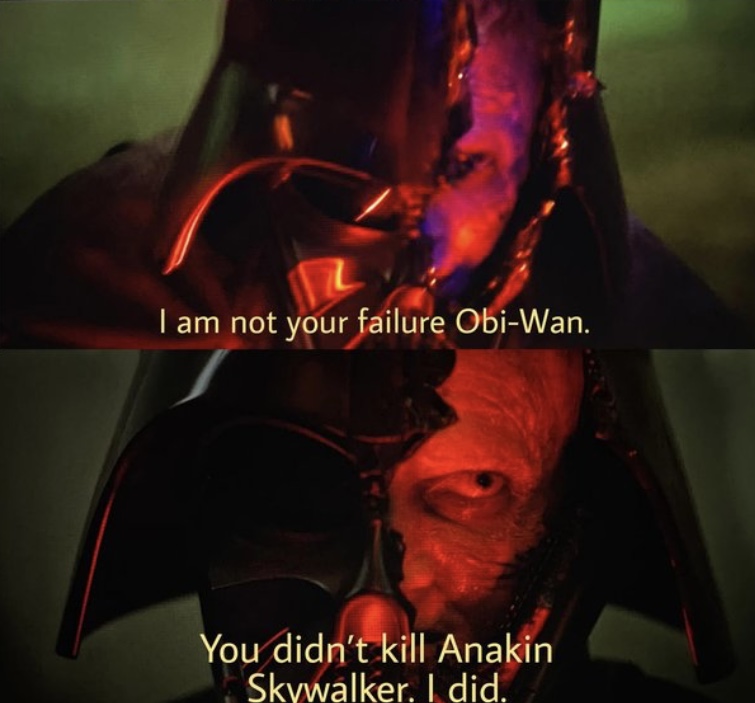 You didn’t kill anakin skywalker Blank Meme Template