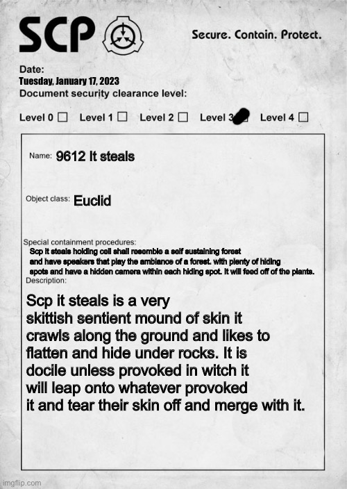 SCP-2969 In Your Own Words  object class euclid 