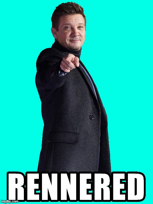 You got Rennered | image tagged in renner,owned | made w/ Imgflip meme maker