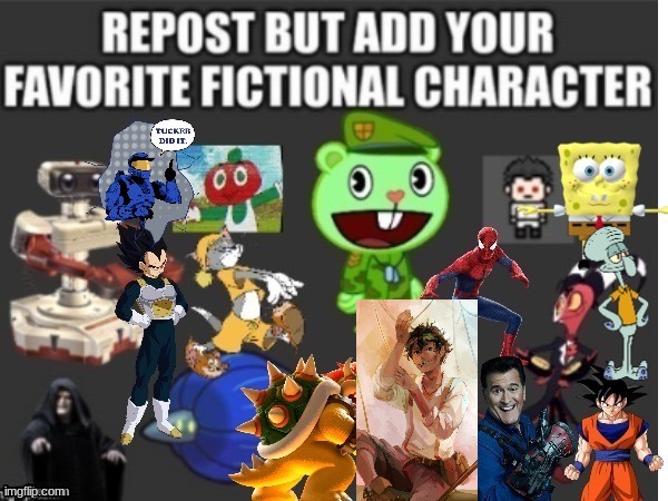 repost fiction charecter Blank Meme Template