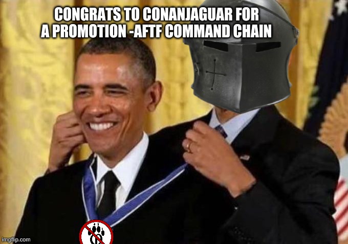 He deserves it ngl | CONGRATS TO CONANJAGUAR FOR A PROMOTION -AFTF COMMAND CHAIN | image tagged in aftf | made w/ Imgflip meme maker