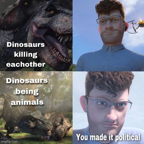 Not my meme | image tagged in camp cretaceous,repost | made w/ Imgflip meme maker