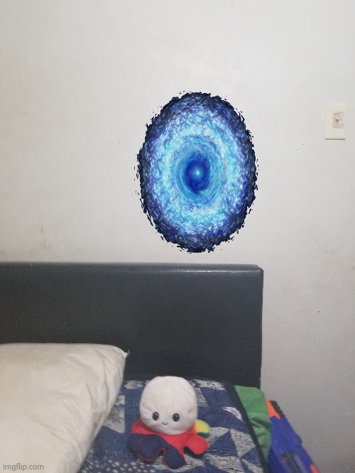 a portal opened next to my pet called octo. Any tips? | made w/ Imgflip meme maker