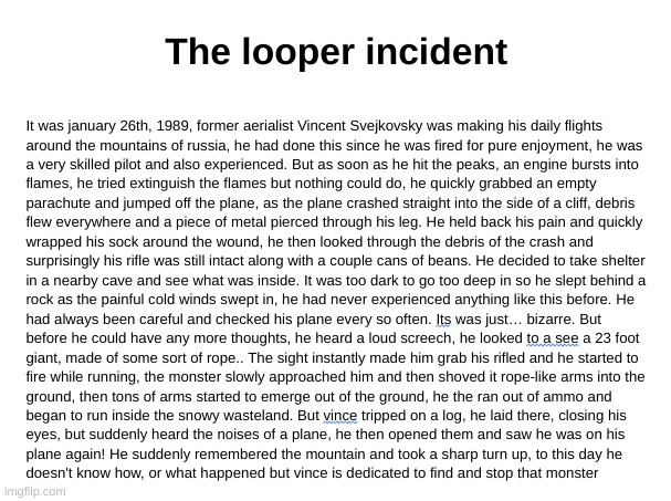 a story for a very dangerous and powerful boss im making, enjoy! | made w/ Imgflip meme maker