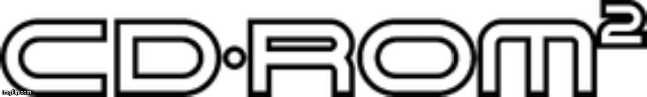 Cdrom² logo | image tagged in pc engine cdrom logo | made w/ Imgflip meme maker