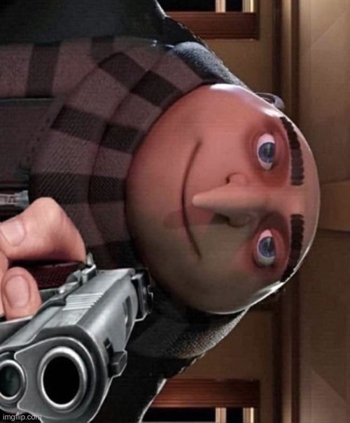 gru gun meme Pin for Sale by gketheredge