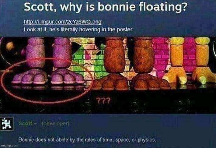 Something unexplainable? That was all done by Bonnie. | made w/ Imgflip meme maker