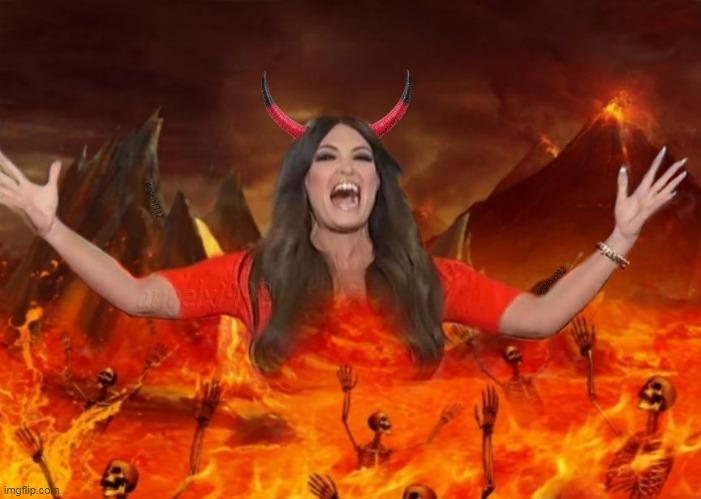 kimberly guilfoyle | image tagged in kimberly guilfoyle,clown car republicans,hell,evil gop,maga crazies,scumbag republicans | made w/ Imgflip meme maker