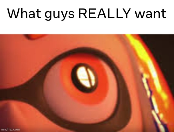 SMASH | What guys REALLY want | image tagged in inkling eye | made w/ Imgflip meme maker