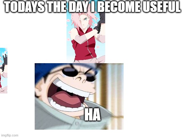 anime | TODAYS THE DAY I BECOME USEFUL; HA | made w/ Imgflip meme maker
