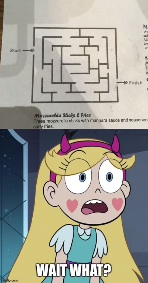 How am i Supposed to Pass this Maze?! | image tagged in star butterfly wait what,design fails,maze,memes,star vs the forces of evil,you had one job | made w/ Imgflip meme maker