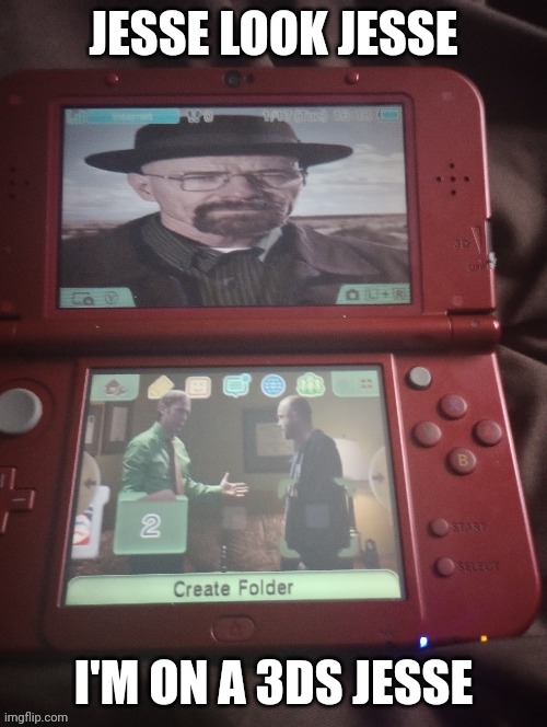 JESSE LOOK JESSE; I'M ON A 3DS JESSE | made w/ Imgflip meme maker