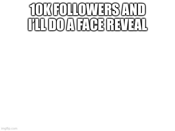 10K FOLLOWERS AND I’LL DO A FACE REVEAL | image tagged in owo | made w/ Imgflip meme maker