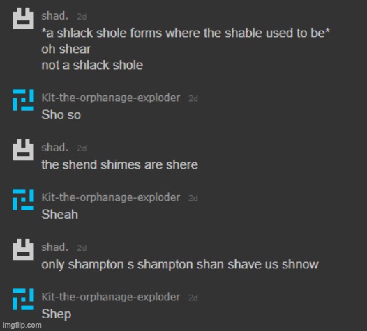 Bet none of you can tell me what this conversation says | made w/ Imgflip meme maker