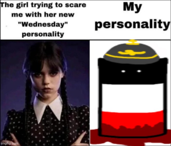 *cursed static noise* | image tagged in the girl trying to scare me with her new wednesday personality | made w/ Imgflip meme maker