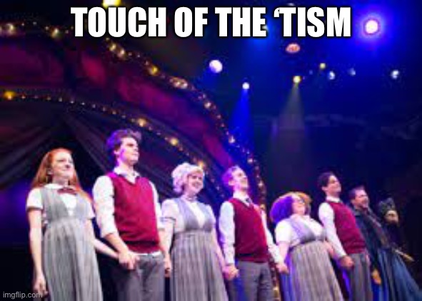 they’re so | TOUCH OF THE ‘TISM | image tagged in ridethecyclone,musical,neurodivergent | made w/ Imgflip meme maker