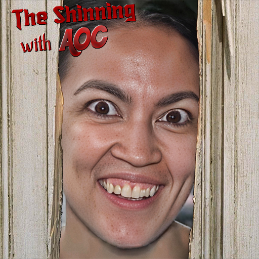 The Shining with AOC Blank Meme Template