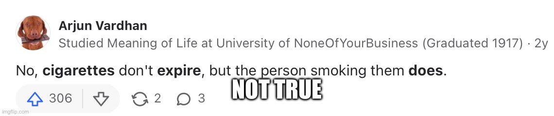 NOT TRUE | made w/ Imgflip meme maker