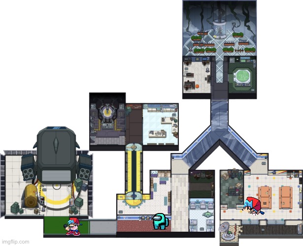 When bf won the battle against impostor bf | image tagged in mira hq full map | made w/ Imgflip meme maker